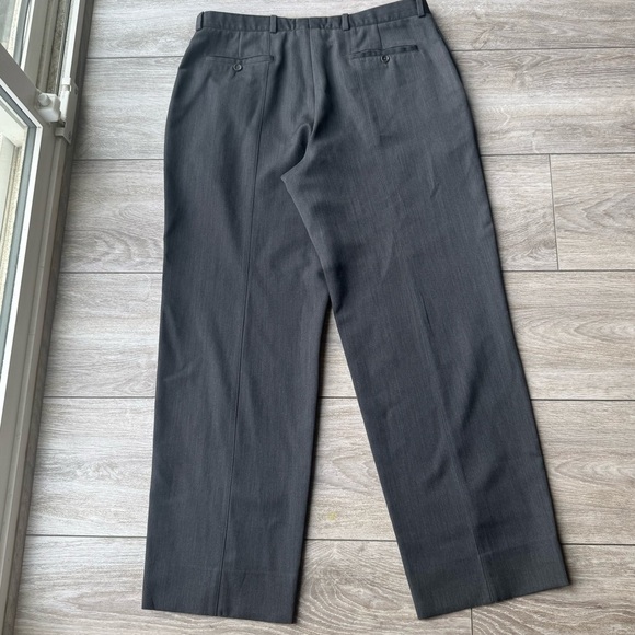 Armani Collezion Pure Wool Grey Cropped Trouser Pants Made in Italy - Picture 13 of 15